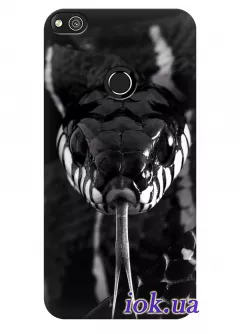 Чехол для Huawei P8 Lite 2017 - Черная змея 