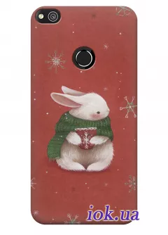 Чехол для Huawei P8 Lite 2017 - Рождественский зайка