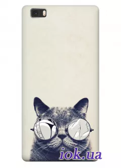Чехол для Huawei P8 Lite - Модный кот