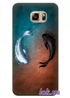 Чехол для Galaxy S7 - Японские рыбы 