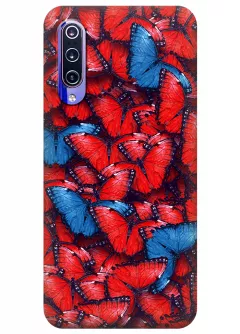 Чехол для Xiaomi Mi 9 Explore - Красные бабочки