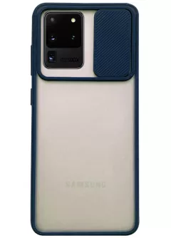 Чехол Camshield mate TPU со шторкой для камеры для Samsung Galaxy S20 Ultra, Синий