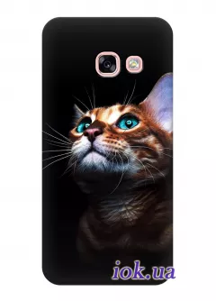 Чехол для Galaxy A5 2017 - Зеленоглазый кот
