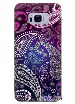 Чехол для Galaxy S8 - Фиолетовые узоры