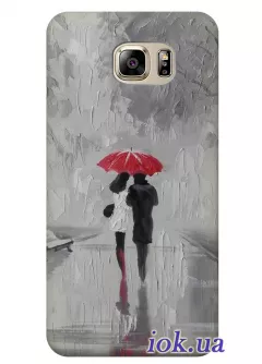 Чехол для Galaxy S7 - Пара под зонтом