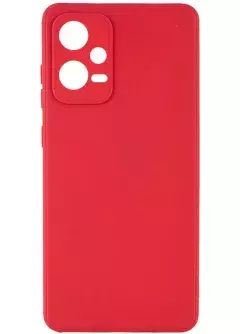 Силиконовый чехол Candy Full Camera для Xiaomi Poco X5 5G / Note 12 5G, Красный / Camellia