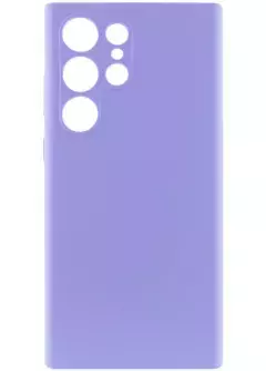 Чехол Silicone Cover Lakshmi Full Camera (AAA) для Samsung Galaxy S23 Ultra, Сиреневый / Dasheen