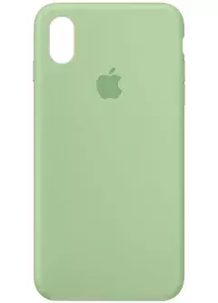 Чехол Silicone Case Full Protective (AA) для Apple iPhone XR (6.1"), Зеленый / Pistachio