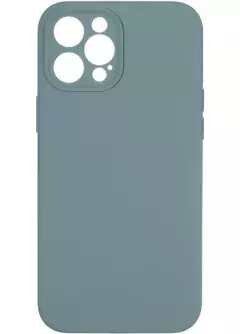 Original Full Soft Case for iPhone 12 Pro Max Pine Green (Without logo)