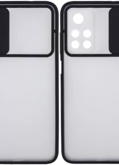 Чехол Camshield mate TPU со шторкой для камеры для Xiaomi Redmi Note 11 5G || Xiaomi Poco M4 Pro 5G, Черный