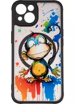 Чехол Gelius Print Case UV (Magsafe) для iPhone 13 Monkey