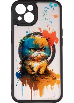 Чехол Gelius Print Case UV (Magsafe) для iPhone 13 Fluffy Cat