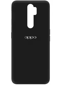 Чехол Silicone Cover My Color Full Protective (A) для Oppo A5 (2020) / Oppo A9 (2020), Черный / Black