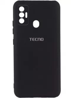 Чехол Silicone Cover My Color Full Camera (A) для TECNO Spark 7, Черный / Black