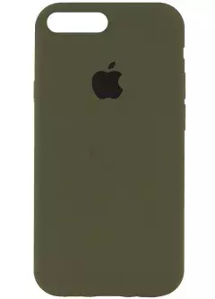 Чехол Silicone Case Full Protective (AA) для Apple iPhone 8 plus || Apple iPhone 7 plus, Зеленый / Dark Olive