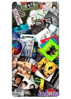 Чехол для Xperia M5/M5 Dual - Альбомы музыкальных групп