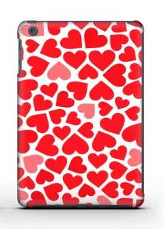 Купить пластиковый чехол для iPad Air с маленькими сердечками для влюбленных - F