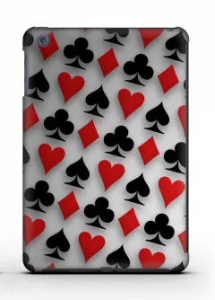 Купить пластиковый чехол для iPad Air с мастями от карт, для любителей покера - 