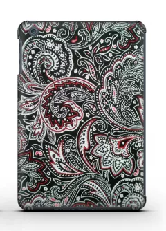Купить красивый чехол для iPad Air с черно-красными цветами - Romantic design