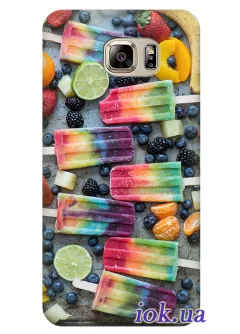 Чехол для Galaxy S7 Edge - Фруктовое мороженное 