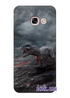Чехол для Galaxy A3 2017 - Динозавр Рекс