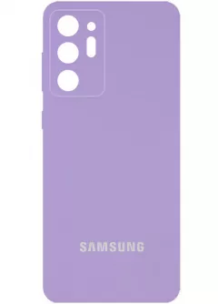 Чехол Silicone Cover Full Camera (AA) для Samsung Galaxy Note 20 Ultra, Сиреневый / Dasheen