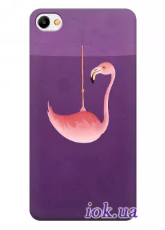 Чехол для Meizu M3x - Фламинго