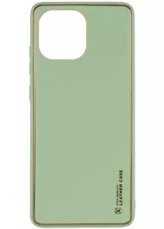 Кожаный чехол Xshield для Xiaomi Mi 11 Lite, Зеленый / Pistachio