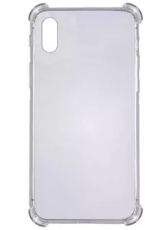 TPU чехол GETMAN Ease logo усиленные углы для Apple iPhone XS Max (6.5"), Серый (прозрачный)
