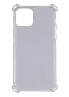 TPU чехол GETMAN Ease logo усиленные углы для Apple iPhone 11 Pro Max (6.5"), Серый (прозрачный)