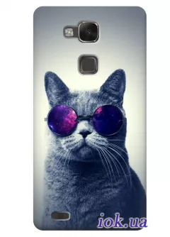 Чехол для Huawei Mate 7 - Модный кот