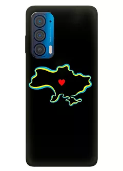 Чехол на Motorola Edge 2021 для патриотов Украины - Love Ukraine