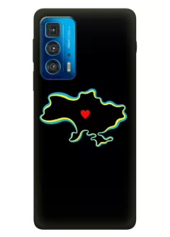 Чехол на Motorola Edge 20 Pro для патриотов Украины - Love Ukraine