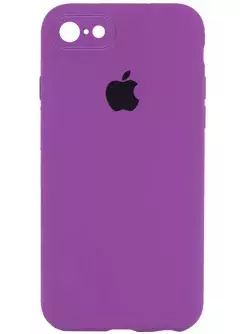 Чехол Silicone Case Square Full Camera Protective (AA) для Apple iPhone 6 / 6S || , Фиолетовый / Grape