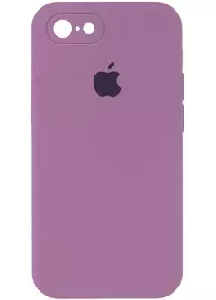 Чехол Silicone Case Square Full Camera Protective (AA) для Apple iPhone 6 / 6S || , Лиловый / Lilac Pride
