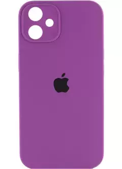Чехол Silicone Case Square Full Camera Protective (AA) для Apple iPhone 11 (6.1"), Фиолетовый / Grape