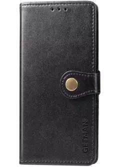 Кожаный чехол книжка GETMAN Gallant (PU) для Xiaomi Redmi 9A, Черный
