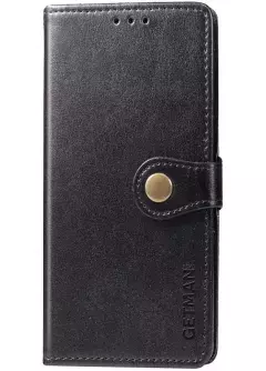 Кожаный чехол книжка GETMAN Gallant (PU) для Xiaomi Redmi 9C, Черный