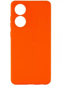 Силиконовый чехол Candy Full Camera для Oppo A58 4G, Оранжевый / Orange