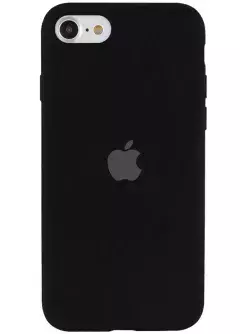 Чехол Silicone Case Full Protective (AA) для Apple iPhone SE (2020), Черный / Black