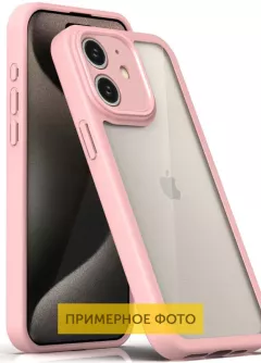 TPU чехол Transparent + Colour 1,5mm для Apple iPhone XR (6.1"), Pink