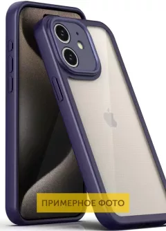 TPU чехол Transparent + Colour 1,5mm для Apple iPhone XR (6.1"), Purple