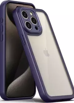 TPU чехол Transparent + Colour 1,5mm для Apple iPhone 11 Pro (5.8"), Purple