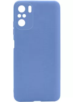 Силиконовый чехол Candy Full Camera для Xiaomi Redmi K40 / K40 Pro / K40 Pro+ / Poco F3, Голубой / Mist blue