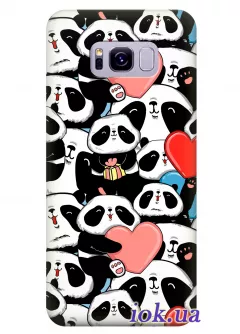 Чехол для Galaxy S8 Plus - Милые панды