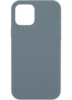Original Full Soft Case for iPhone 12/12 Pro Granny Grey (Without logo)