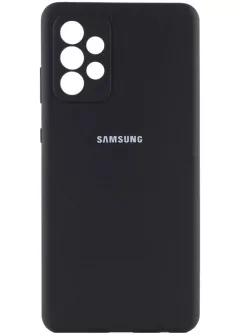 Чехол Silicone Cover Full Camera (AA) для Samsung Galaxy A32 4G, Черный / Black