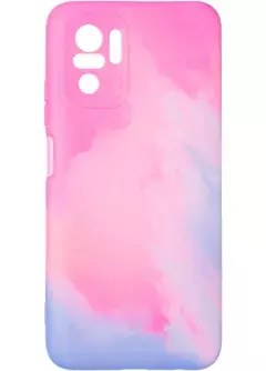Watercolor Case for Xiaomi Redmi Note 10/10s Pink