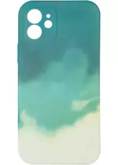 Watercolor Case for iPhone 12 Green