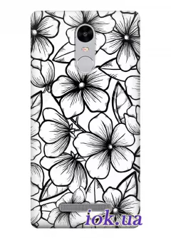 Чехол для Xiaomi Redmi Note 3 Pro - Гавайские цветы